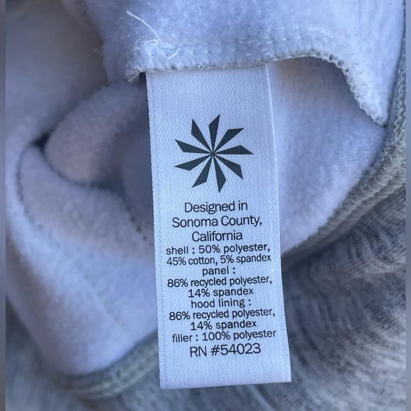 ATHLETA CYA Stronger Hoodie Jacket in Grey - full Zip Womens XXSmall - Picture 6 of 7